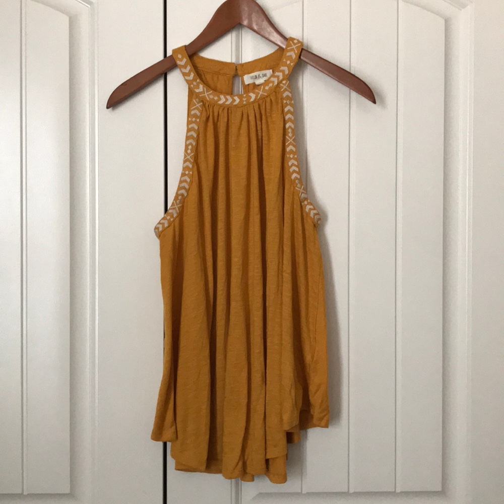 High Neck Gold Top